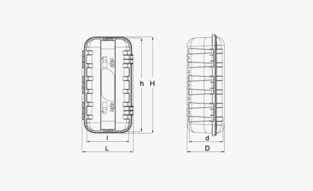 DAKEN Strike 6 kg ildslukkerboks, sort